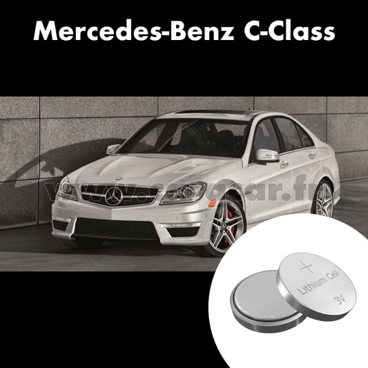 Pile clé Mercedes-Benz C-Class W204/S204/C204 [restyling] (2011/2015). Pile de remplacement pour clé de voiture. Batterie de clé de voiture. 