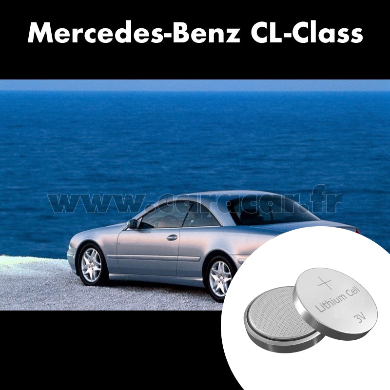 Pile clé Mercedes-Benz CL-Class C215 [restyling] (2002/2006). Pile de remplacement pour clé de voiture. Batterie de clé de voiture. 