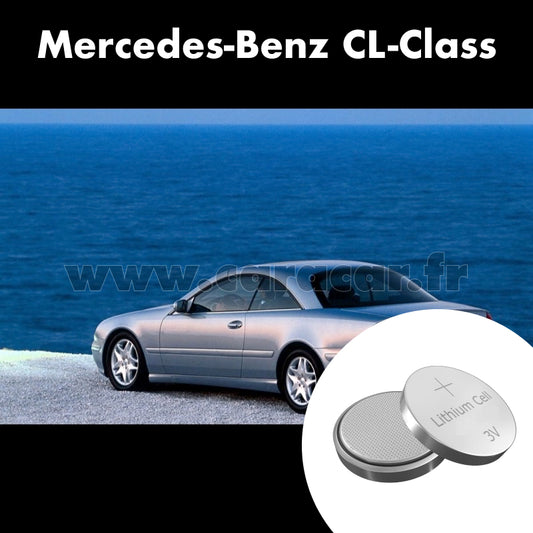 Pile clé Mercedes-Benz CL-Class C215 [restyling] (2002/2006). Pile de remplacement pour clé de voiture. Batterie de clé de voiture. 