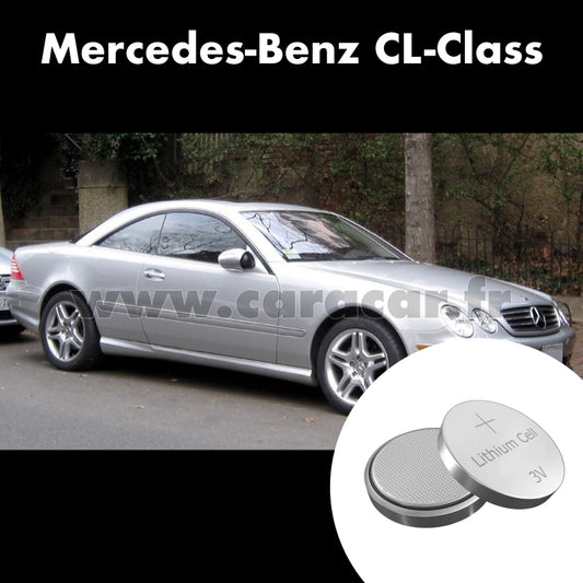 Pile clé Mercedes-Benz CL-Class C215 (1999/2002). Pile de remplacement pour clé de voiture. Batterie de clé de voiture. 