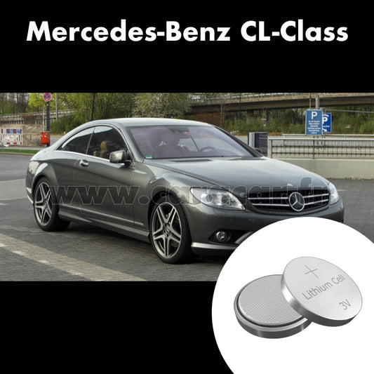 Pile clé Mercedes-Benz CL-Class C216 (2006/2010). Pile de remplacement pour clé de voiture. Batterie de clé de voiture. 