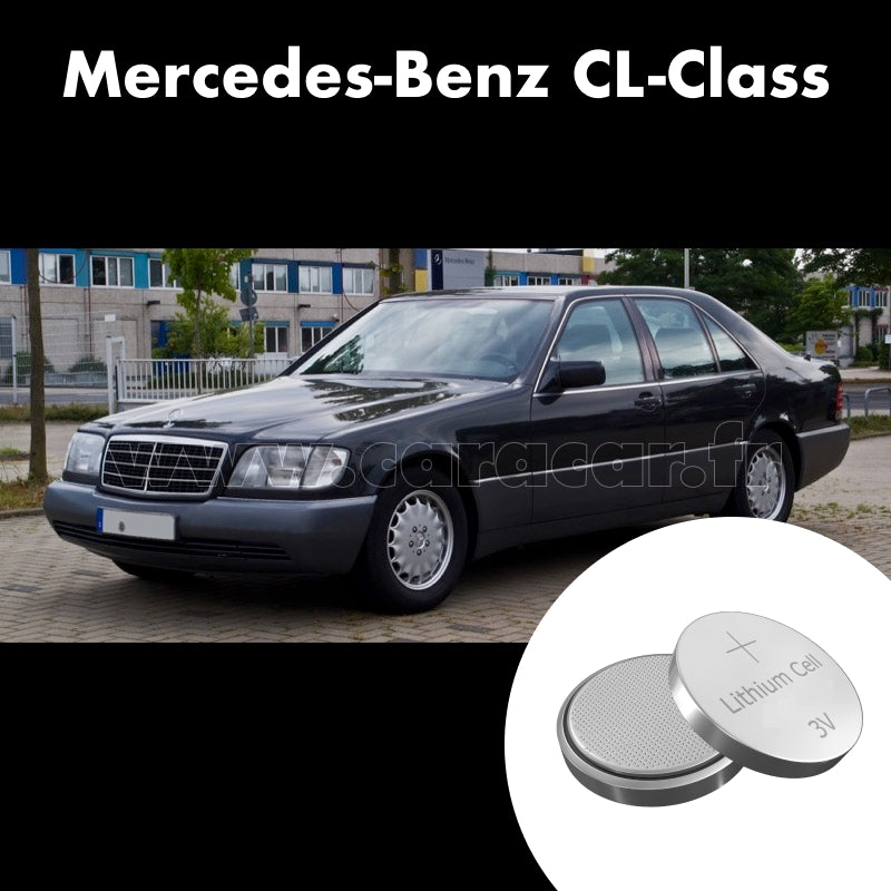 Pile clé Mercedes-Benz CL-Class S140 (1996/1998). Pile de remplacement pour clé de voiture. Batterie de clé de voiture. 