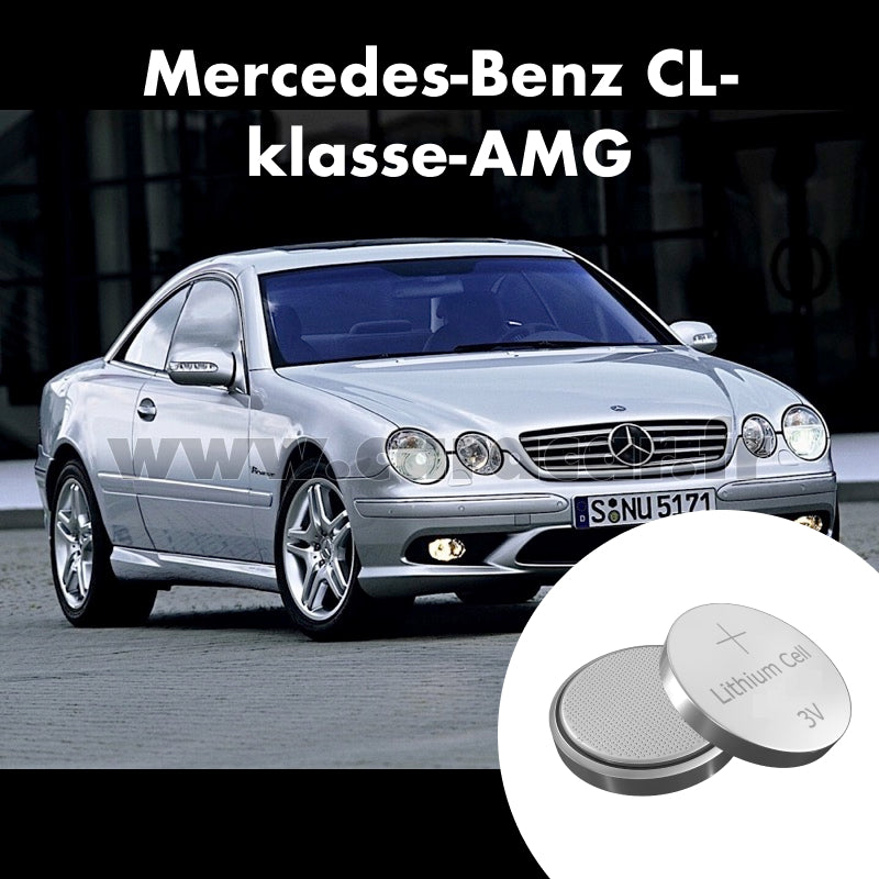 Pile clé Mercedes-Benz CL-klasse AMG C215 [restyling] (2002/2006). Pile de remplacement pour clé de voiture. Batterie de clé de voiture. 