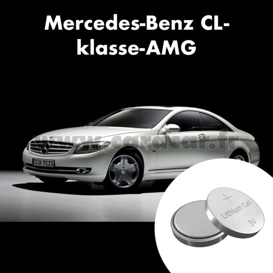 Pile clé Mercedes-Benz CL-klasse AMG C216 [restyling] (2010/2014). Pile de remplacement pour clé de voiture. Batterie de clé de voiture. 