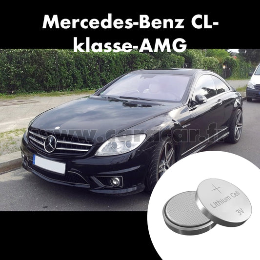 Pile clé Mercedes-Benz CL-klasse AMG C216 (2007/2010). Pile de remplacement pour clé de voiture. Batterie de clé de voiture. 