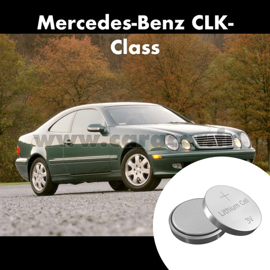 Pile clé Mercedes-Benz CLK-Class W208/A208 (1997/1999). Pile de remplacement pour clé de voiture. Batterie de clé de voiture. 