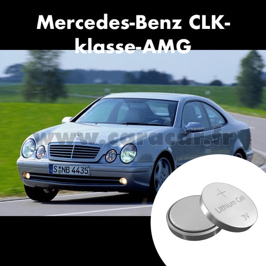 Pile clé Mercedes-Benz CLK-klasse AMG C208 [restyling] (1999/2002). Pile de remplacement pour clé de voiture. Batterie de clé de voiture. 