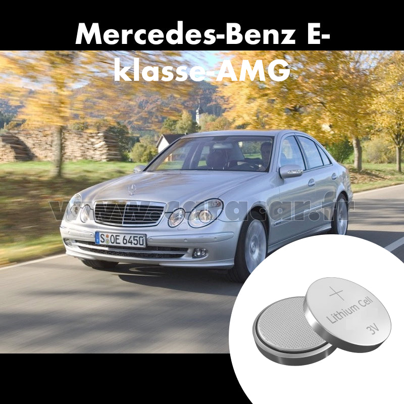 Pile clé Mercedes-Benz E-klasse AMG 3 generation (W211, S211) (2002/2006). Pile de remplacement pour clé de voiture. Batterie de clé de voiture. 