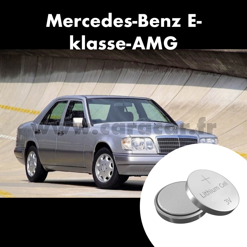 Pile clé Mercedes-Benz E-klasse AMG W124 (1993/1996). Pile de remplacement pour clé de voiture. Batterie de clé de voiture. 