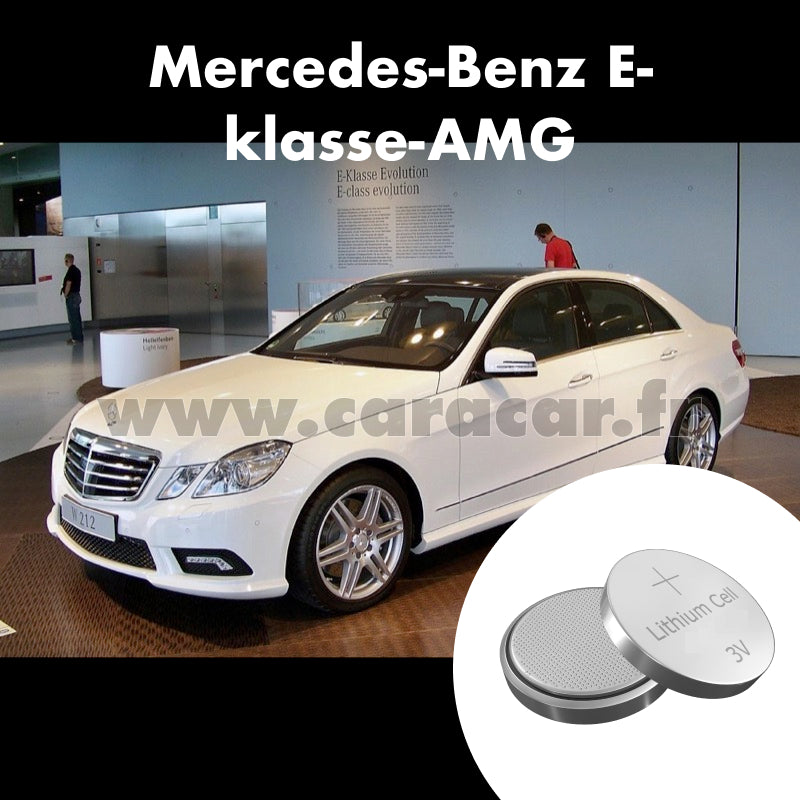 Pile clé Mercedes-Benz E-klasse AMG W212 (2009/2013). Pile de remplacement pour clé de voiture. Batterie de clé de voiture. 