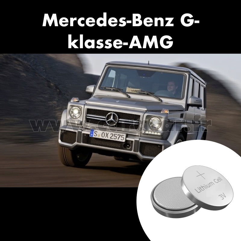 Pile clé Mercedes-Benz G-klasse AMG W463 [2th restyling] (2012/2015). Pile de remplacement pour clé de voiture. Batterie de clé de voiture. 