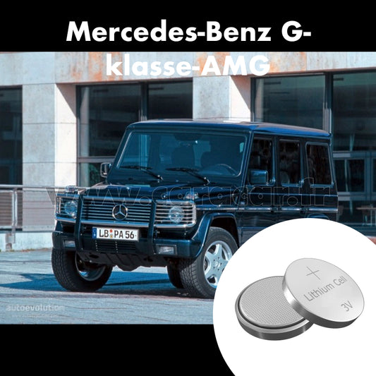 Pile clé Mercedes-Benz G-klasse AMG W463 (1999/2006). Pile de remplacement pour clé de voiture. Batterie de clé de voiture. 