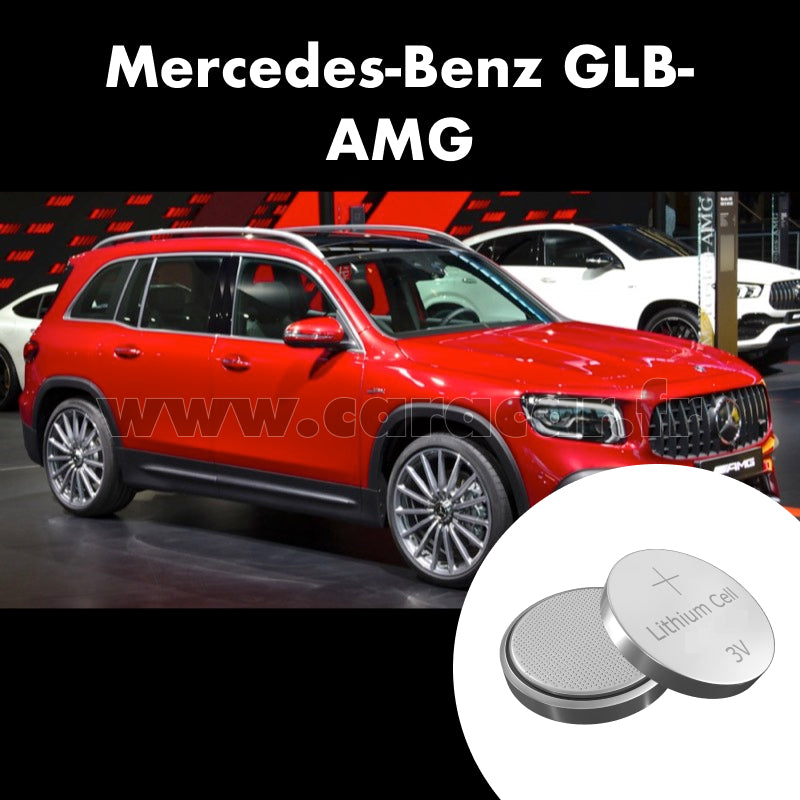 Pile clé Mercedes-Benz GLB AMG 1 generation (X247) (2019/2023). Pile de remplacement pour clé de voiture. Batterie de clé de voiture. 