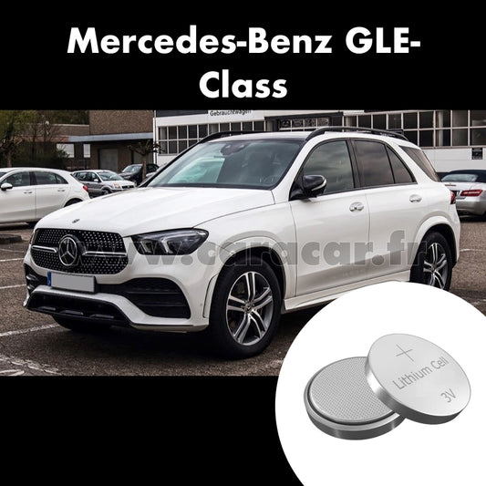 Pile clé Mercedes-Benz GLE-Class V167 (2018/2020). Pile de remplacement pour clé de voiture. Batterie de clé de voiture. 