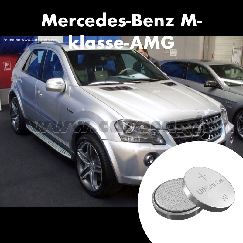 Pile clé Mercedes-Benz M-klasse AMG W164 [restyling] (2008/2011). Pile de remplacement pour clé de voiture. Batterie de clé de voiture. 