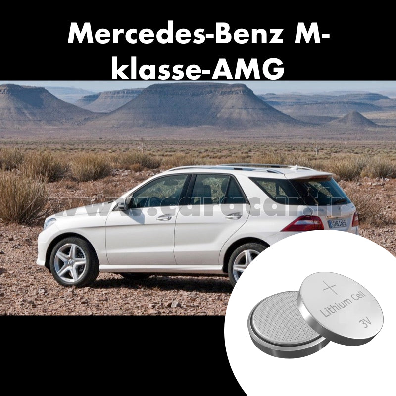 Pile clé Mercedes-Benz M-klasse AMG W166 (2011/null). Pile de remplacement pour clé de voiture. Batterie de clé de voiture. 