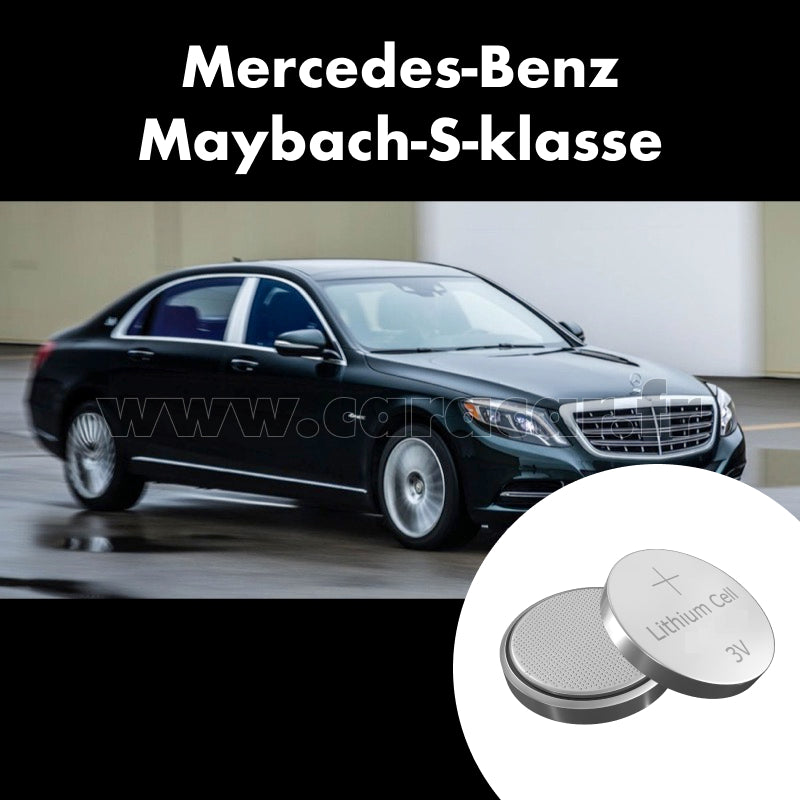 Pile clé Mercedes-Benz Maybach S-klasse 10 generation222 [restyling] (2017/2019). Pile de remplacement pour clé de voiture. Batterie de clé de voiture. 