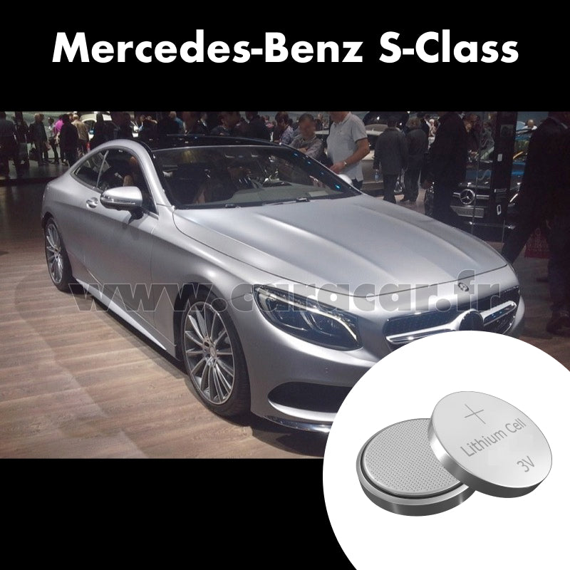 Pile clé Mercedes-Benz S-Class W222/C217/A217 (2013/2017). Pile de remplacement pour clé de voiture. Batterie de clé de voiture. 