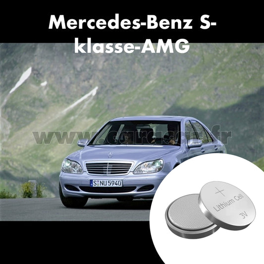 Pile clé Mercedes-Benz S-klasse AMG W220 [restyling] (2002/2005). Pile de remplacement pour clé de voiture. Batterie de clé de voiture. 