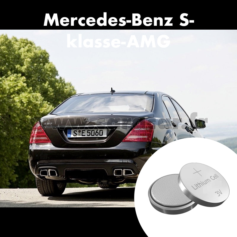Pile clé Mercedes-Benz S-klasse AMG W221 [restyling] (2009/2013). Pile de remplacement pour clé de voiture. Batterie de clé de voiture. 