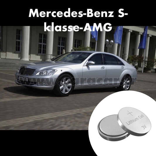 Pile clé Mercedes-Benz S-klasse AMG W221 (2005/2009). Pile de remplacement pour clé de voiture. Batterie de clé de voiture. 