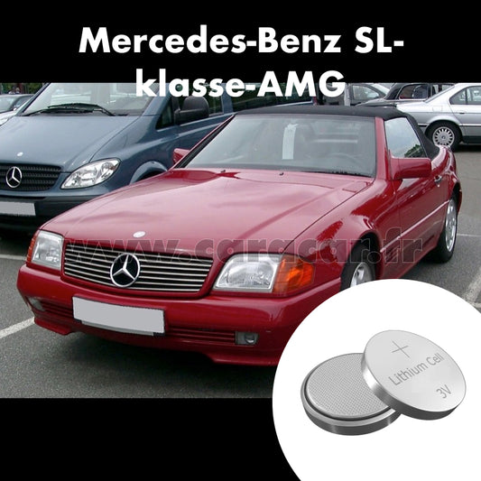 Pile clé Mercedes-Benz SL-klasse AMG R129 (1995/1998). Pile de remplacement pour clé de voiture. Batterie de clé de voiture. 