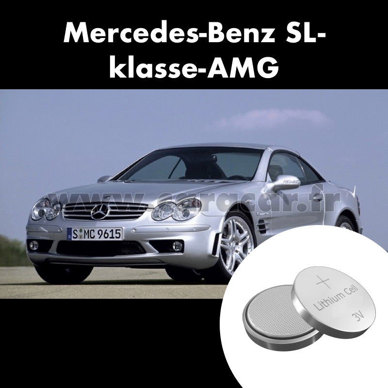 Pile clé Mercedes-Benz SL-klasse AMG R230 [2th restyling] (2008/2011). Pile de remplacement pour clé de voiture. Batterie de clé de voiture. 