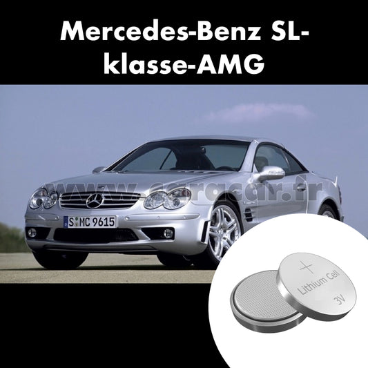 Pile clé Mercedes-Benz SL-klasse AMG R230 [2th restyling] (2008/2011). Pile de remplacement pour clé de voiture. Batterie de clé de voiture. 