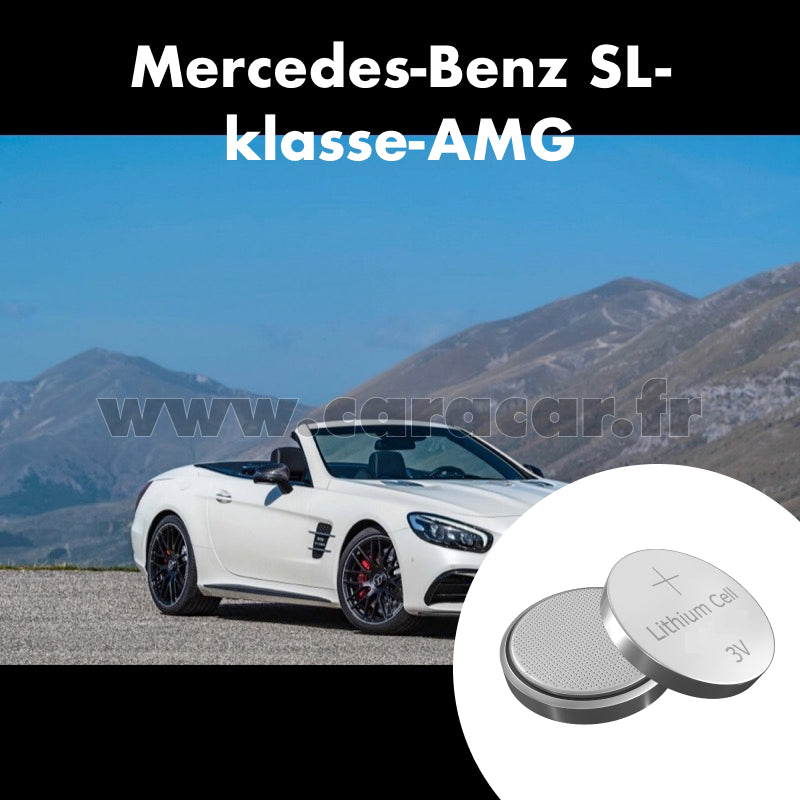 Pile clé Mercedes-Benz SL-klasse AMG R231 [restyling] (2015/null). Pile de remplacement pour clé de voiture. Batterie de clé de voiture. 