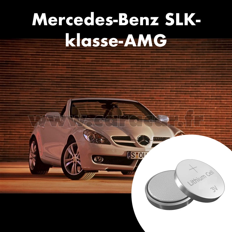 Pile clé Mercedes-Benz SLK-klasse AMG R171 [restyling] (2008/2011). Pile de remplacement pour clé de voiture. Batterie de clé de voiture. 