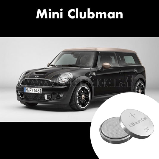 Pile clé Mini Clubman 1 generation [restyling] (2010/2014). Pile de remplacement pour clé de voiture. Batterie de clé de voiture. 