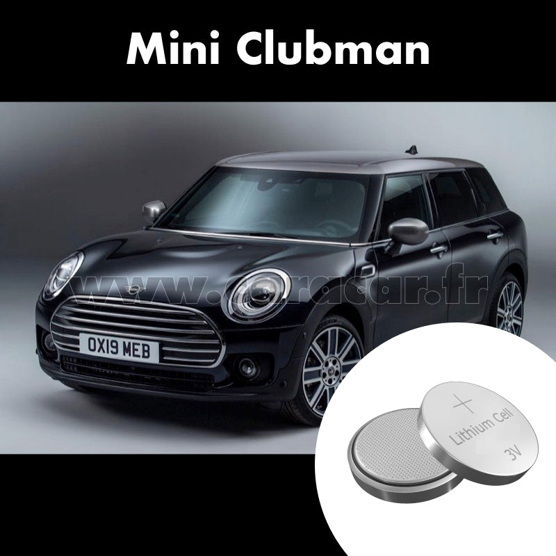 Pile clé Mini Clubman F54 [restyling] (2019/2023). Pile de remplacement pour clé de voiture. Batterie de clé de voiture. 
