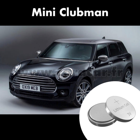 Pile clé Mini Clubman F54 [restyling] (2019/2023). Pile de remplacement pour clé de voiture. Batterie de clé de voiture. 