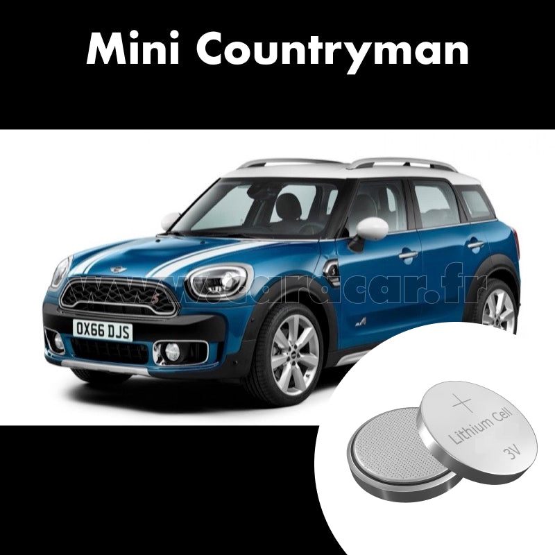 Pile clé Mini Countryman F60 (2017/2020). Pile de remplacement pour clé de voiture. Batterie de clé de voiture. 
