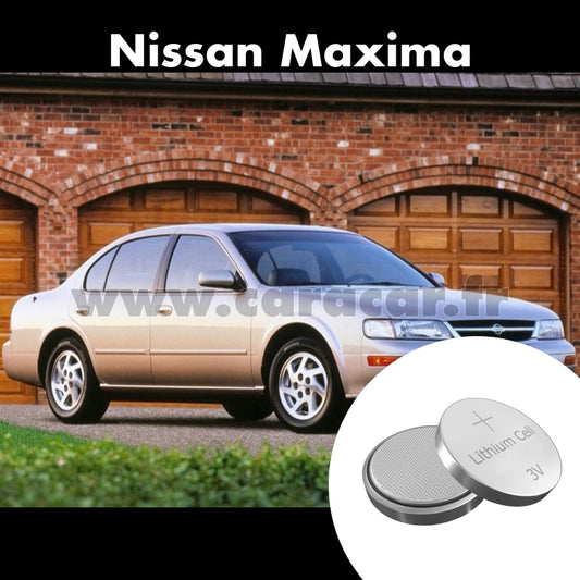 Pile clé Nissan Maxima A32 (1995/2000). Pile de remplacement pour clé de voiture. Batterie de clé de voiture. 