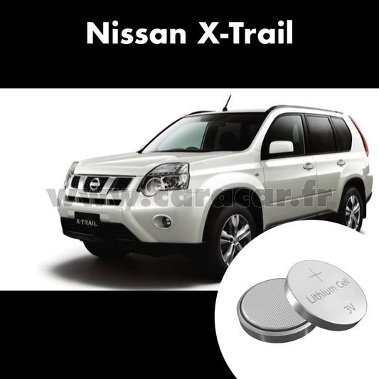 Pile clé Nissan X-Trail T31 (2007/2011). Pile de remplacement pour clé de voiture. Batterie de clé de voiture. 