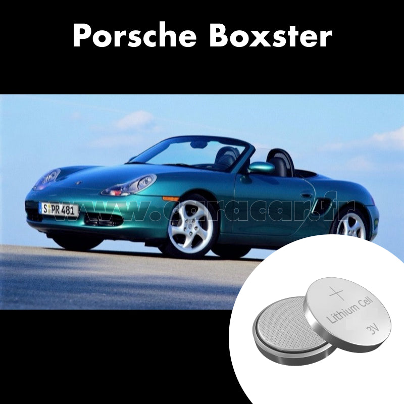 Pile clé Porsche Boxster 986 [restyling] (2002/2004). Pile de remplacement pour clé de voiture. Batterie de clé de voiture. 