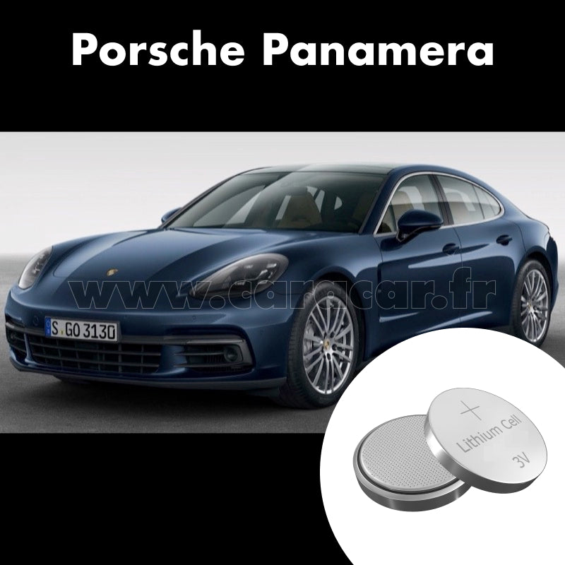 Pile clé Porsche Panamera 971 (2016/2020). Pile de remplacement pour clé de voiture. Batterie de clé de voiture. 