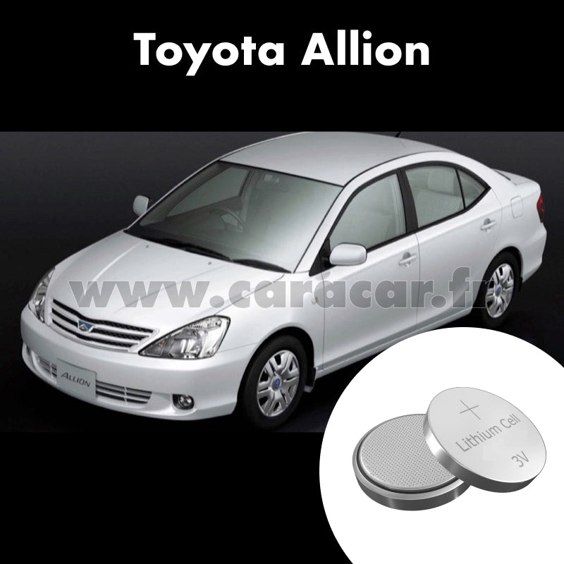 Pile clé Toyota Allion 2 generation [2th restyling] (2016/2021). Pile de remplacement pour clé de voiture. Batterie de clé de voiture. 