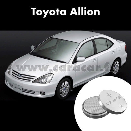 Pile clé Toyota Allion 2 generation [2th restyling] (2016/2021). Pile de remplacement pour clé de voiture. Batterie de clé de voiture. 