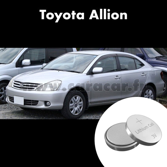 Pile clé Toyota Allion T240 (2001/2004). Pile de remplacement pour clé de voiture. Batterie de clé de voiture. 