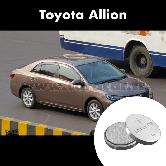Pile clé Toyota Allion T260 [2th restyling] (2016/2020). Pile de remplacement pour clé de voiture. Batterie de clé de voiture. 