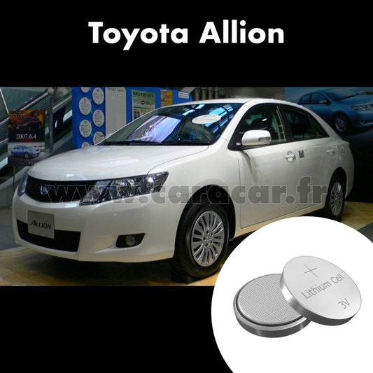 Pile clé Toyota Allion T260 (2007/2010). Pile de remplacement pour clé de voiture. Batterie de clé de voiture. 