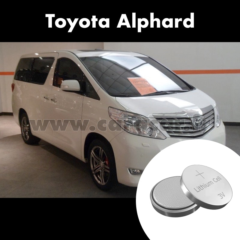 Pile clé Toyota Alphard 2 generation [restyling] (2011/2014). Pile de remplacement pour clé de voiture. Batterie de clé de voiture. 