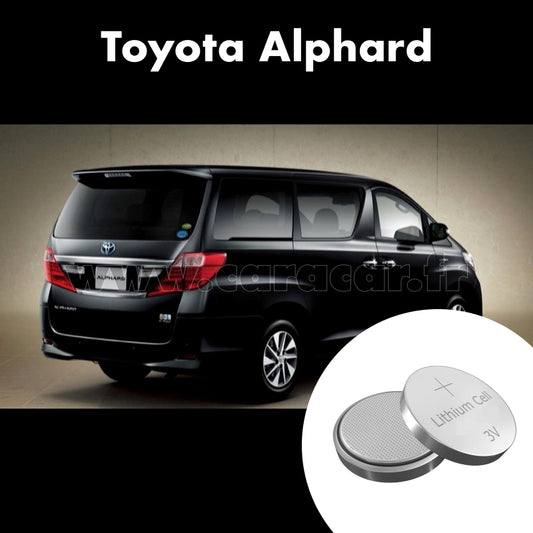 Pile clé Toyota Alphard 2 generation (2008/2011). Pile de remplacement pour clé de voiture. Batterie de clé de voiture. 