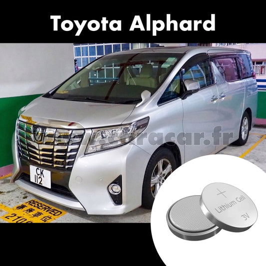 Pile clé Toyota Alphard 3 generation (2015/2018). Pile de remplacement pour clé de voiture. Batterie de clé de voiture. 
