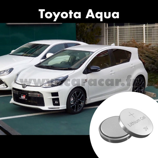 Pile clé Toyota Aqua 1 generation [2th restyling] (2017/2021). Pile de remplacement pour clé de voiture. Batterie de clé de voiture. 