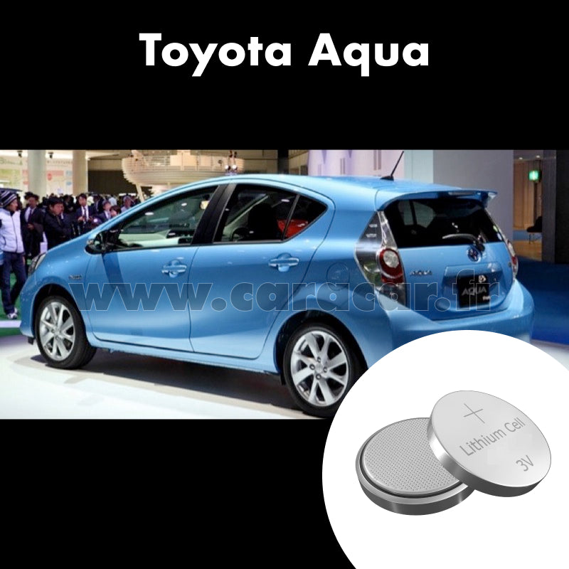 Pile clé Toyota Aqua 1 generation (2011/2014). Pile de remplacement pour clé de voiture. Batterie de clé de voiture. 