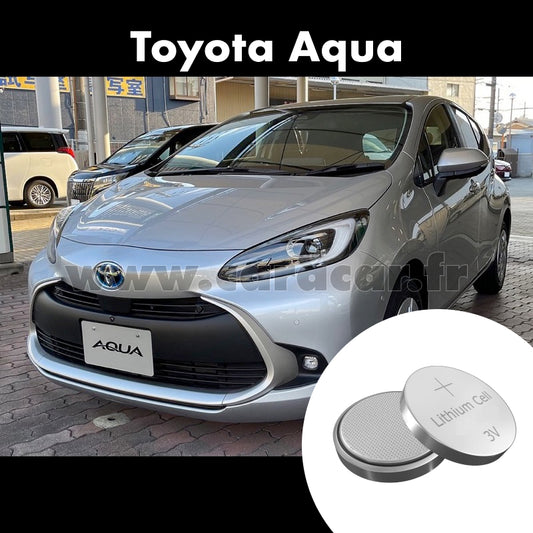 Pile clé Toyota Aqua 2 generation (2021/2023). Pile de remplacement pour clé de voiture. Batterie de clé de voiture. 