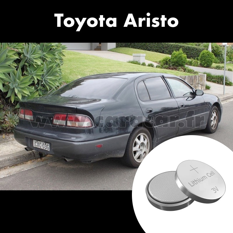 Pile clé Toyota Aristo S14 (1991/1994). Pile de remplacement pour clé de voiture. Batterie de clé de voiture. 